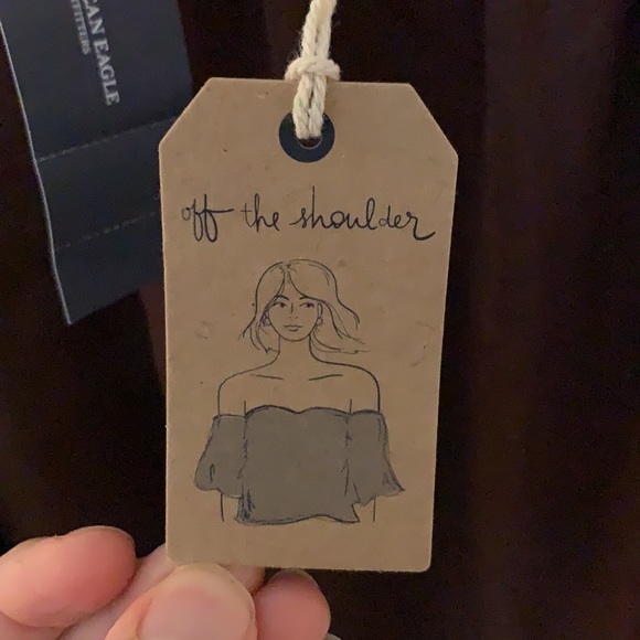 Satiny Off-Shoulder Top - Picture 2 of 3